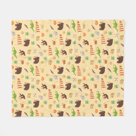 Evolutiepatroon Fleece Deken (Voorkant (Horizontaal))