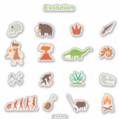 Evolutiepatroon Sticker (Voorkant)