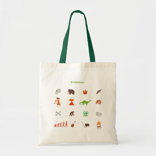 Evolutiepatroon Tote Bag (Voorkant)