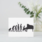 evolutiepiano briefkaart (Staand voorkant)