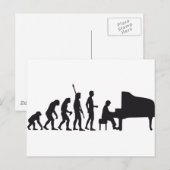 evolutiepiano briefkaart (Voorkant / Achterkant)