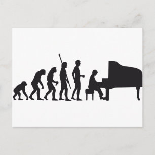 evolutiepiano briefkaart