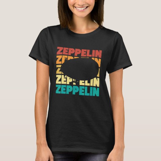 Evolutierechter Zeppelin Diriable Blimp Airship T-shirt (Voorkant)