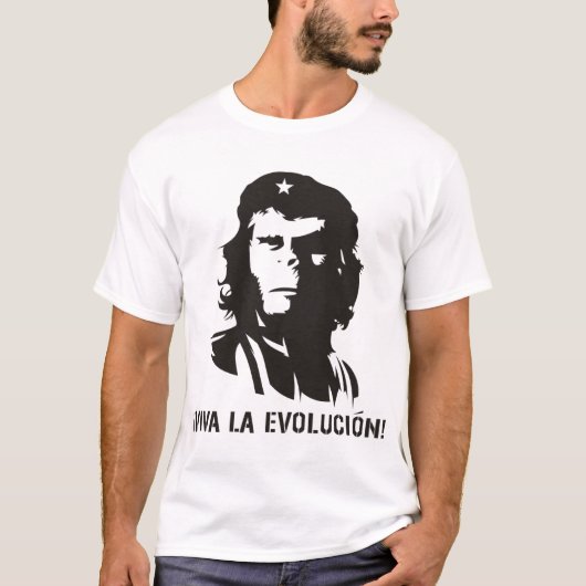 evolutierevolutie darwin bandshirt t-shirt (Voorkant)