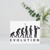 evolutiesaxofon briefkaart (Staand voorkant)