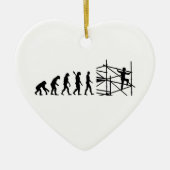 Evolutieschaffier Keramisch Ornament (Voorkant)
