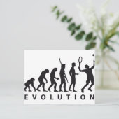 evolutiestennis briefkaart (Staand voorkant)