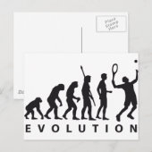 evolutiestennis briefkaart (Voorkant / Achterkant)