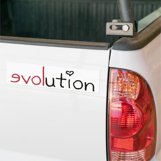 Evolutiesticker Bumpersticker (Op Truck)