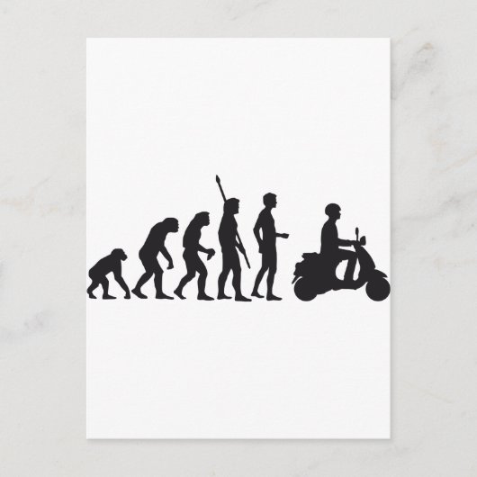 evolutiestudie briefkaart (Voorkant)