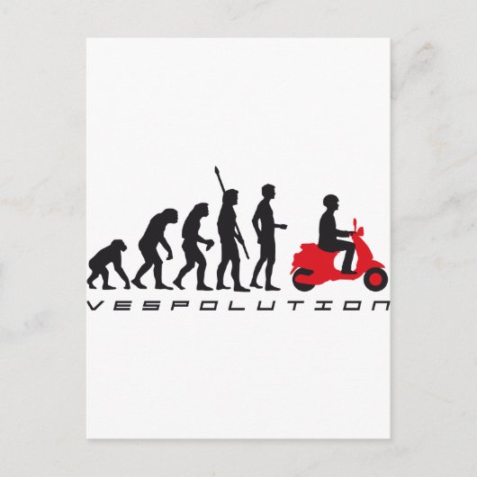 evolutiestudie briefkaart (Voorkant)