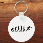 Evolutietafeltennis pingpong sleutelhanger (Voorkant)