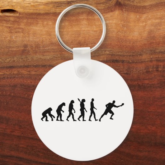 Evolutietafeltennis pingpong sleutelhanger (Voorkant)