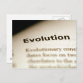Evolutietekst op pagina briefkaart (Voorkant / Achterkant)