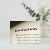 Evolutietekst op pagina briefkaart (Staand voorkant)