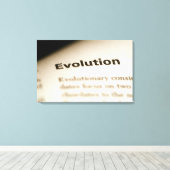 Evolutietekst op pagina canvas afdruk (Insitu (Houten vloer))