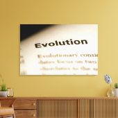 Evolutietekst op pagina canvas afdruk (Insitu (Woonkamer))
