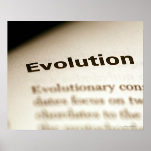 Evolutietekst op pagina poster (Voorkant)