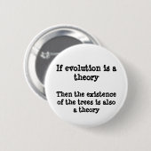 Evolutietheorie Ronde Button 5,7 Cm (Voorkant /achterkant)