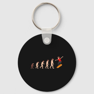 Evolutietheorie Skateboarden Funny Sleutelhanger