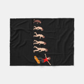 Evolutietheorie Skateboarden Grappig Fleece Deken (Voorkant (Horizontaal))