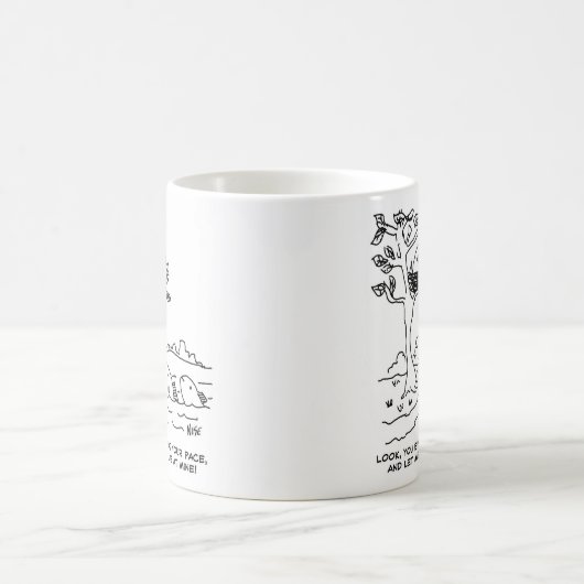 Evolutietheorie. Vis in een Nest Koffiemok (Center)