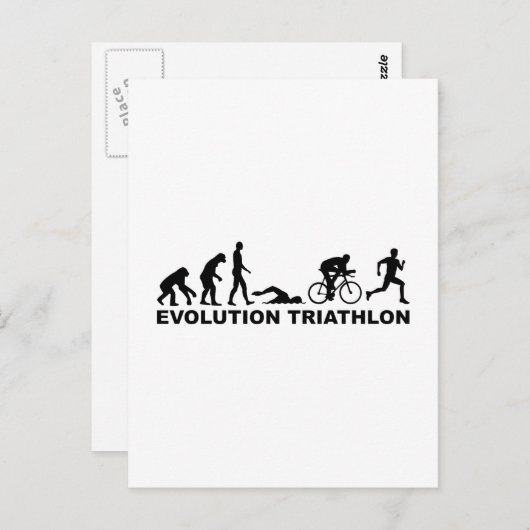 Evolutietriathlon Briefkaart (Voorkant / Achterkant)