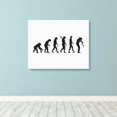 Evolutietrombone Canvas Afdruk (Insitu (Houten vloer))