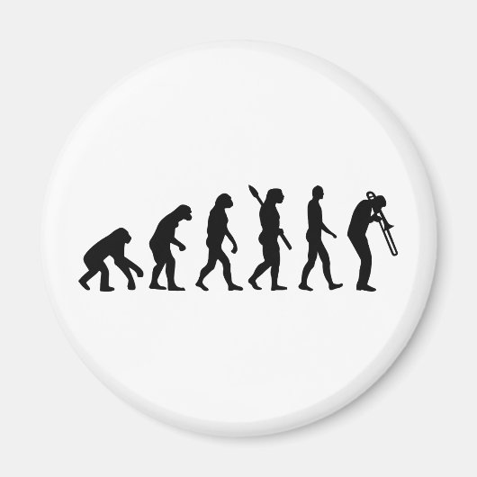 Evolutietrombone Magneet (Voorkant)