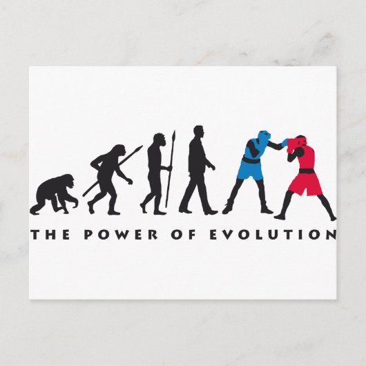 evolutievaksport briefkaart (Voorkant)