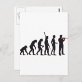 evolutieviool briefkaart (Voorkant / Achterkant)