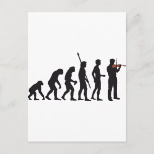 evolutieviool briefkaart