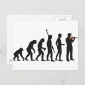 evolutieviool briefkaart (Voorkant / Achterkant)