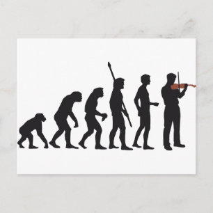 evolutieviool briefkaart