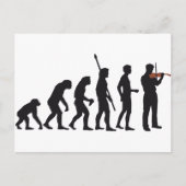 evolutieviool briefkaart (Voorkant)