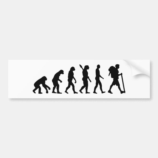 Evolutiewrijving Bumpersticker (Voorkant)