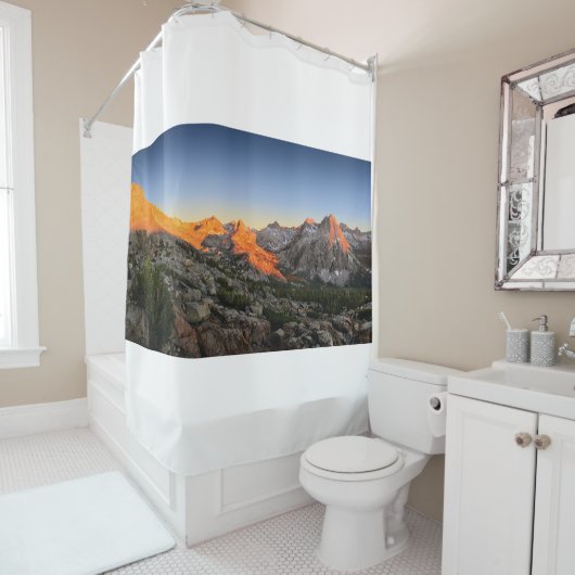 Evolutimeer / Valley Sunset - Sierra Douchegordijn (In situ)