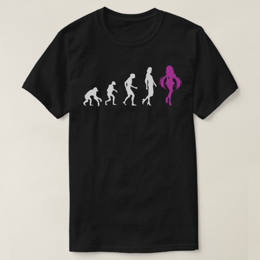 Evolution Art QuoteCosplay Otaku Gift T-shirt (Design voorkant)