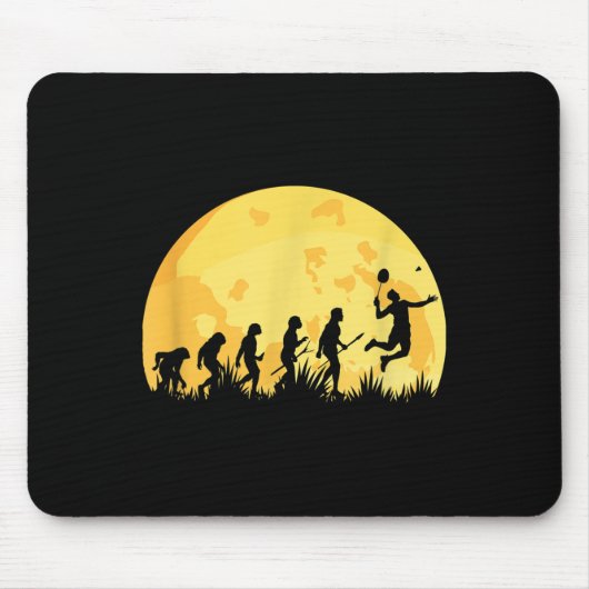 Evolution Badminton Bright Badminton Player Gift Muismat (Voorkant)