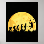Evolution Badminton Bright Badminton Player Gift Poster (Voorkant)