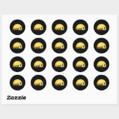 Evolution Badminton Bright Badminton Player Gift Ronde Sticker (Vel)