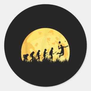 Evolution Badminton Bright Badminton Player Gift Ronde Sticker