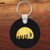 Evolution Badminton Bright Badminton Player Gift Sleutelhanger (Voorkant)
