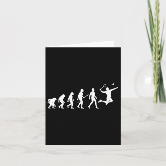 Evolution Badminton Cadeau Voor Badminton Spelers  Kaart (Voorkant)