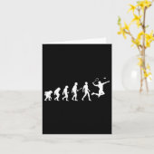 Evolution Badminton Cadeau Voor Badminton Spelers  Kaart (Gele Bloem)