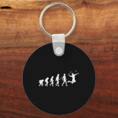 Evolution Badminton Cadeau voor Badminton Spelers Sleutelhanger (Voorkant)
