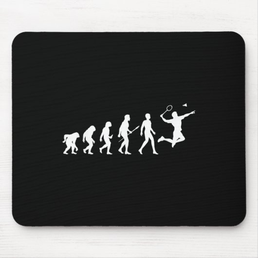 Evolution Badminton Gift voor Badminton Spelers Ev Muismat (Voorkant)
