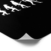 Evolution Badminton Gift voor Badminton Spelers Ev Poster (Hoek)