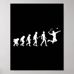 Evolution Badminton Gift voor Badminton Spelers Ev Poster