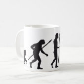 evolution badminton koffiemok (Voorkant links)